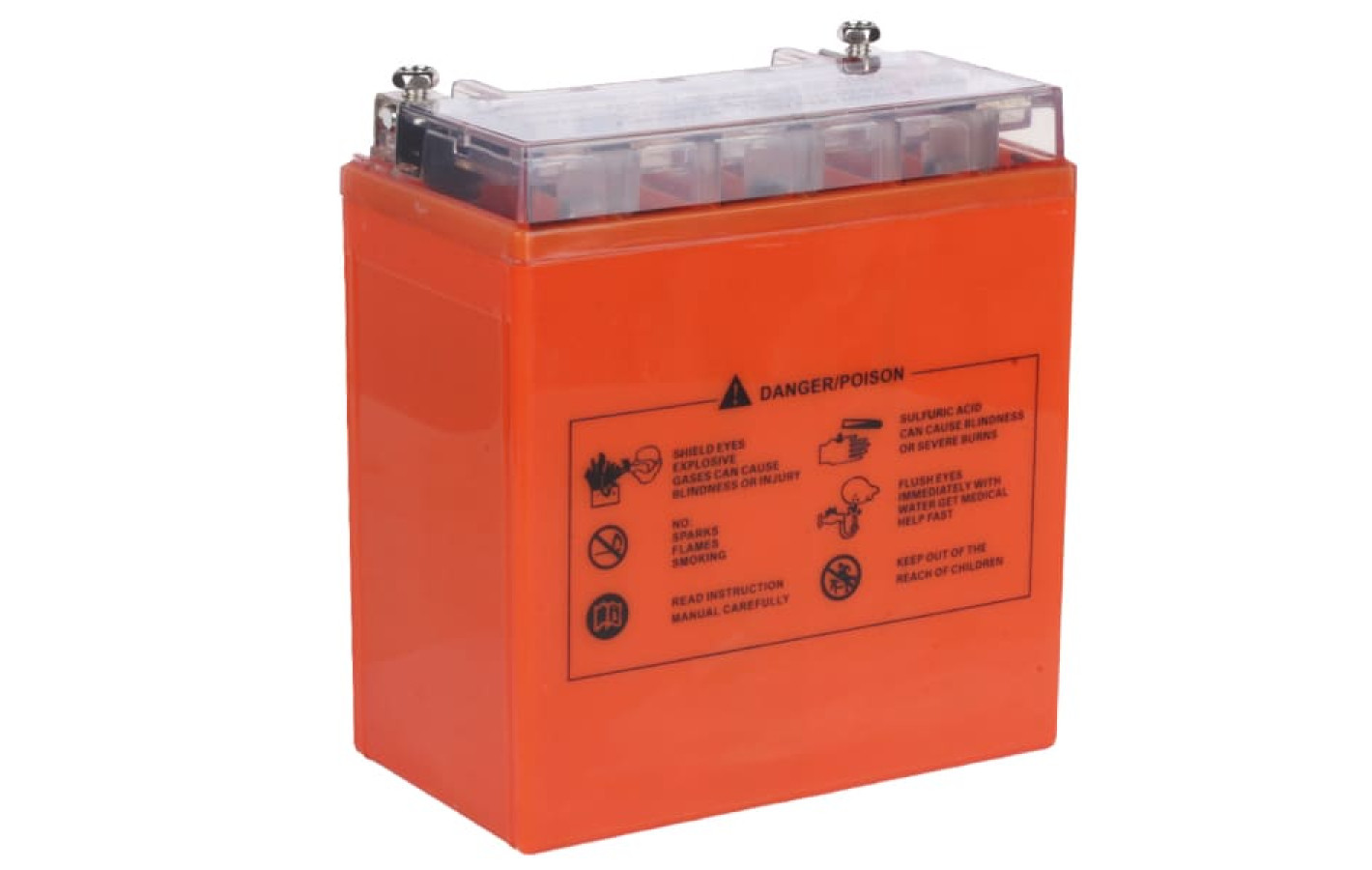 Аккумулятор гелевый TT AGRO MOTO YTX16-BS 16АH на генератор, 150×87×161mm оранжевый