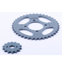 Зірка, к-т 2 шт.: ззаду + передня 39Т/14Т - 420Н - Дельта