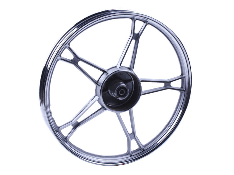 Диск передний Janta TT AGRO MOTO 17×1,2 на мопед Дельта/Альфа, литой, барабанный тормоз, silver, 2,5kg