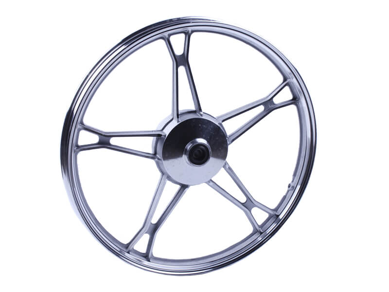Диск передний Janta TT AGRO MOTO 17×1,2 на мопед Дельта/Альфа, литой, барабанный тормоз, silver, 2,5kg