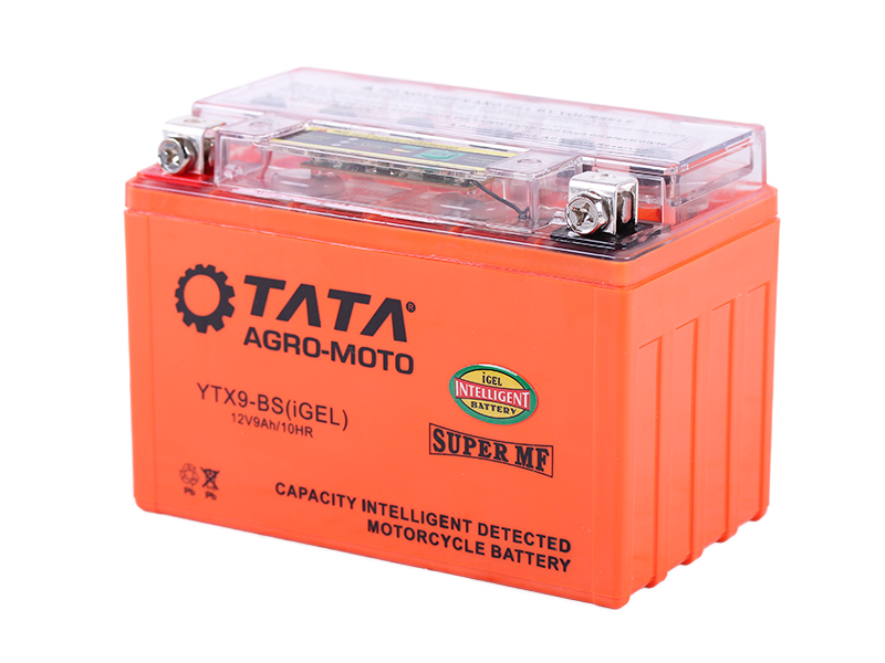 Аккумулятор гелевый TT AGRO MOTO YTX9-BS 9АH, 150х87х107 мм оранжевый, с индикатором