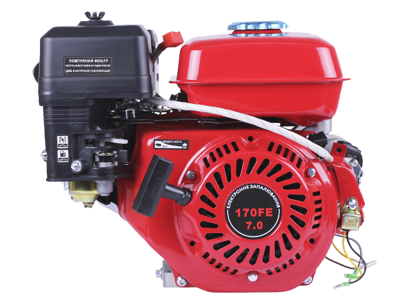 Двигун бензиновий 170FE TT AGRO MOTO (з виходом валу під конус) (7 к.с.) з електростартером