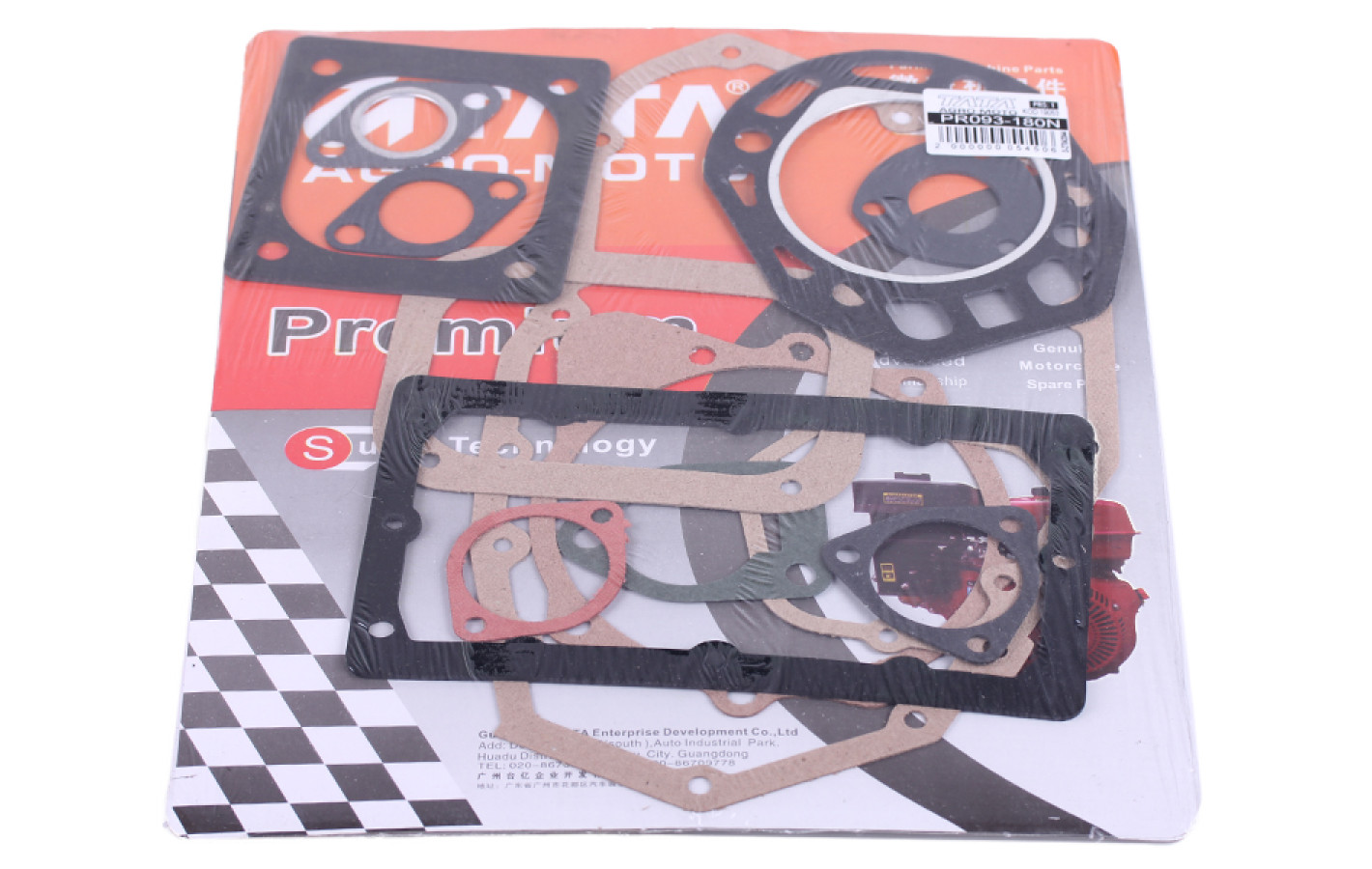Прокладки двигателя 80 мм (длинная крышка), к-т: 13 шт. - 180N - Premium