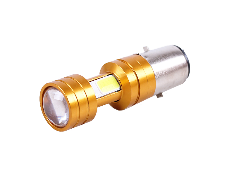 Лампа фары диодная TT AGRO MOTO, 2 кристалла линза Н6 BA20D, 12V 35/35W, LED АМ