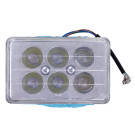 Фары квадратной передняя часть 6-LED 165*105 мм - АМ