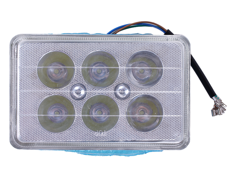 Фары квадратной передняя часть 6-LED 165×105 мм - АМ
