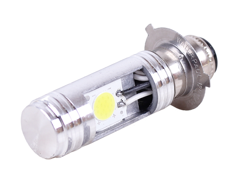 Лампа фары диодная TT AGRO MOTO, 2 кристалла, 3 усика, П15Д-25-3, LED