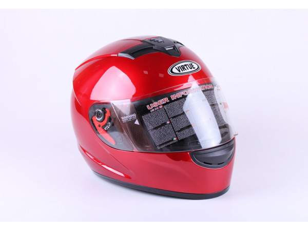Шлем для мотоцикла, скутера MD-803 VIRTUE интеграл ( красный, size M)