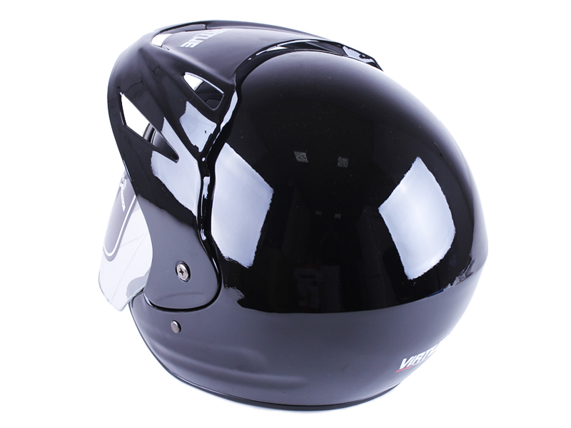 Шолом для мотоцикла, скутера відкритий з козирком MD-705H VIRTUE (чорний, size M)