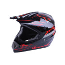Шлем мотоциклетный кроссовый MD-905 VIRTUE (красный, size M)