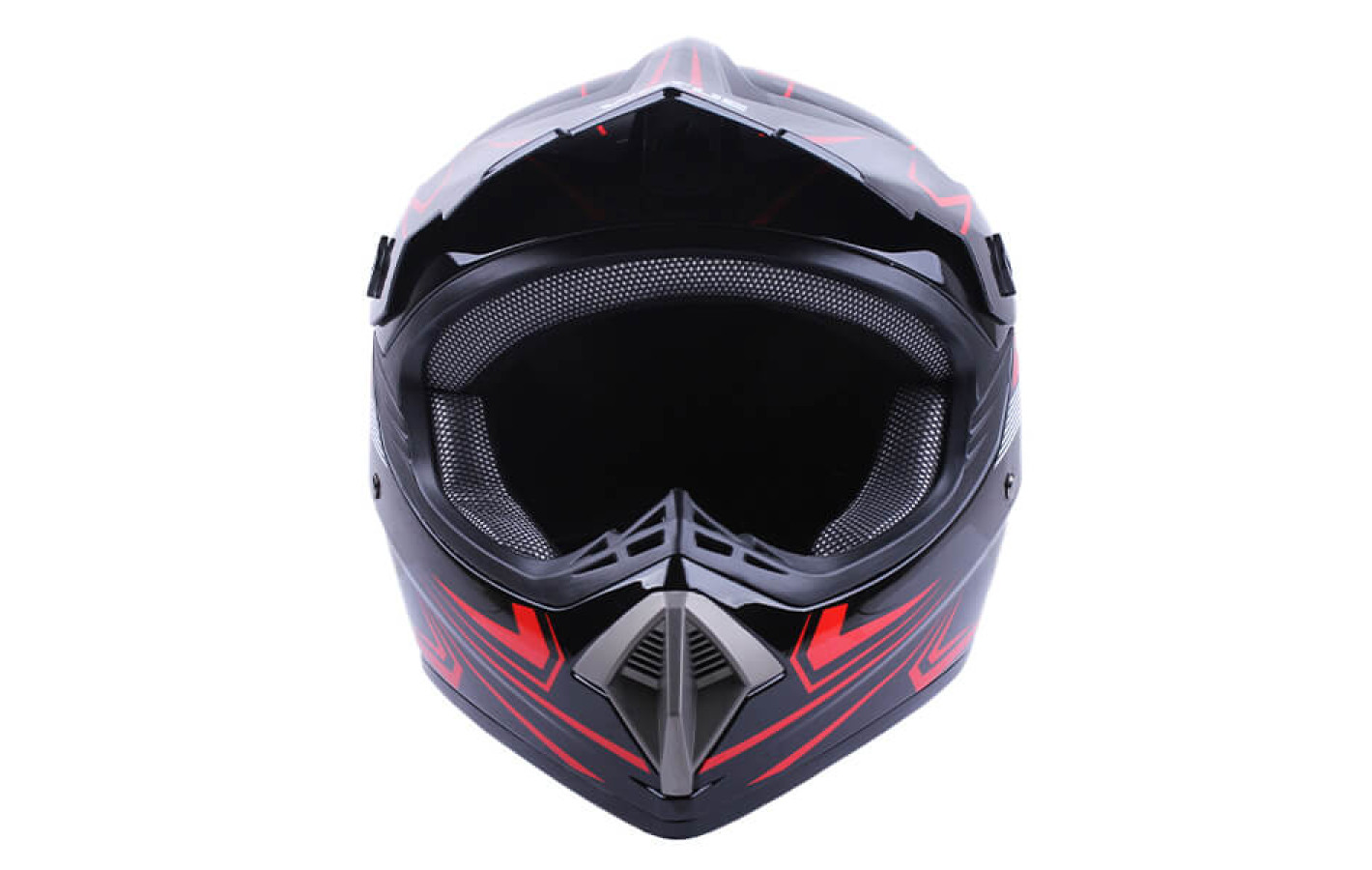 Шлем мотоциклетный кроссовый MD-905 VIRTUE (красный, size M)