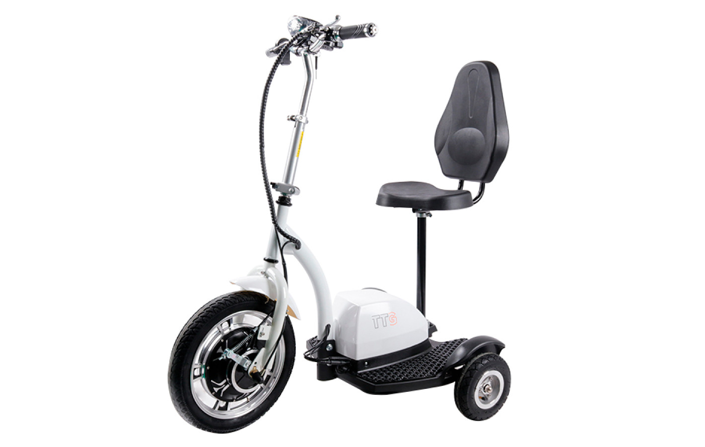 Електросамокат із сидінням (сидіння - спинка) TTG SM T06-2 48V 500W 12AH білий