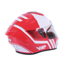 Helmet motorcycle integral MD-813 VIRTUE (red-white, size S)