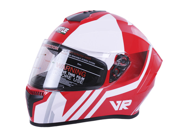 Шлем мотоциклетный интеграл MD-813 VIRTUE (красно-белый, size M)