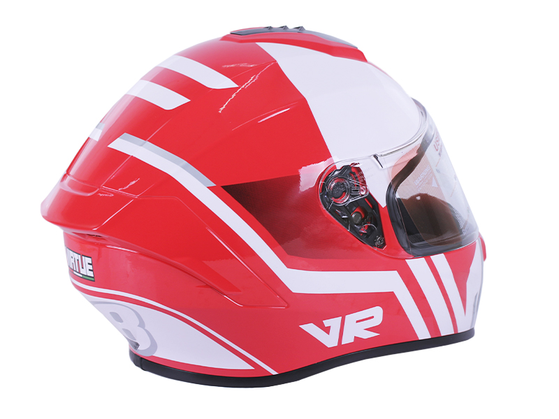 Шолом для мотоцикла, скутера MD-813 VIRTUE інтеграл (червоно-білий, size M)