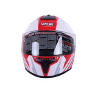 Helmet motorcycle integral MD-813 VIRTUE (red-white, size M)