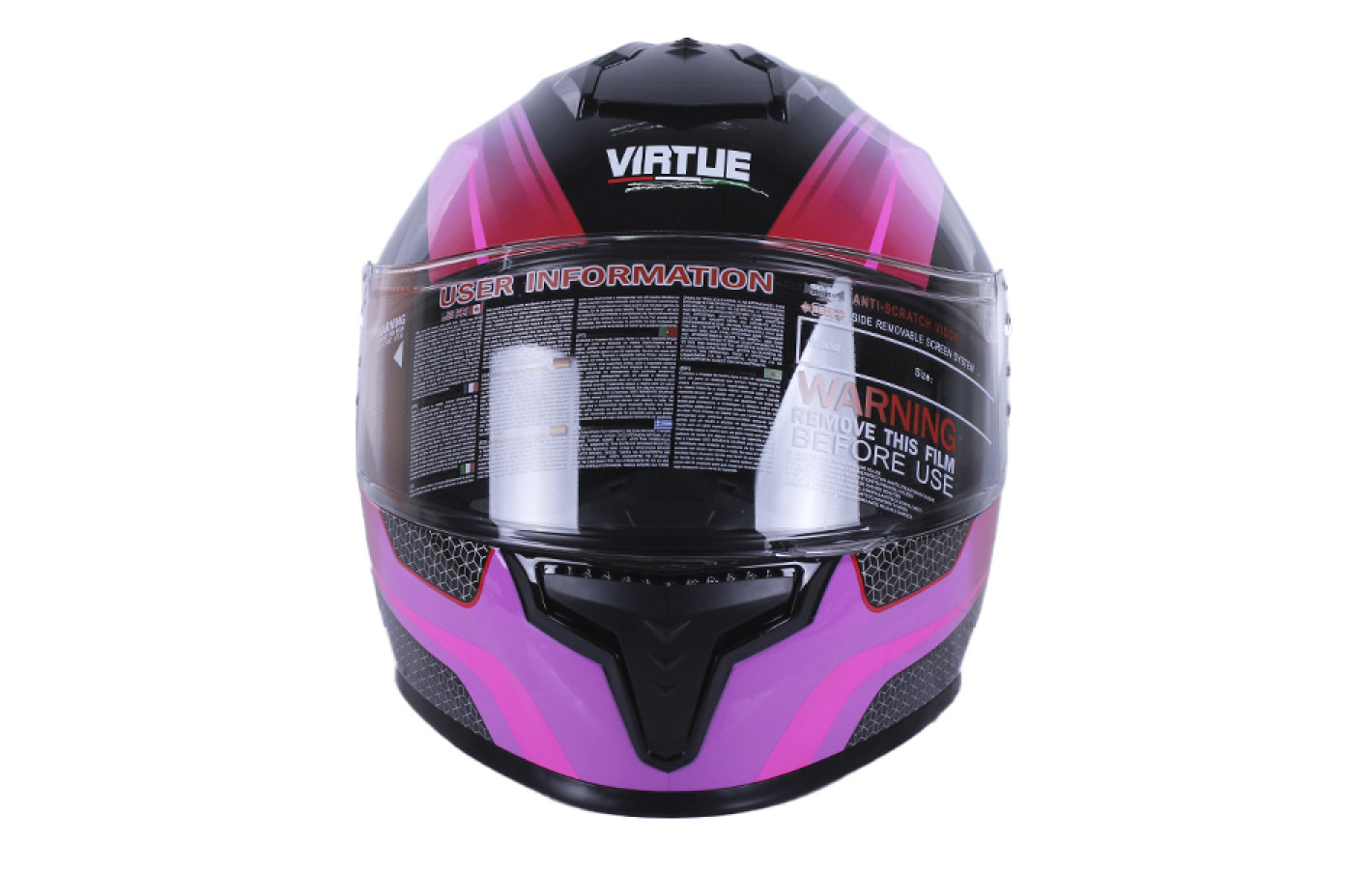 Шлем мотоциклетный интеграл MD-813 VIRTUE (черно-сиреневый матовый, size S)
