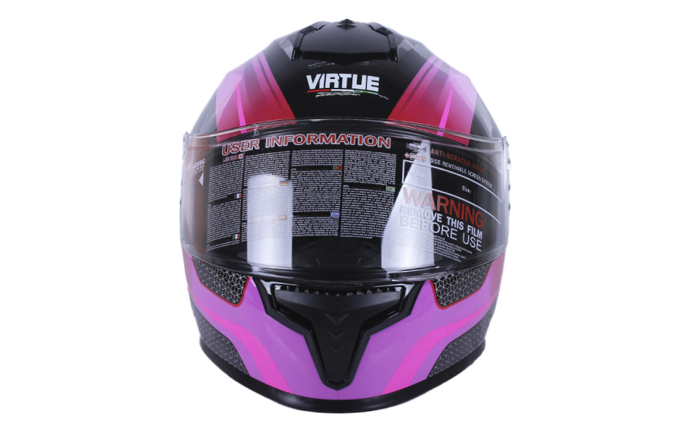 Helmet motorcycle integral MD-813 VIRTUE (black-lilac matte, size M)