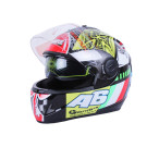 Helmet motorcycle integral MD-800 VIRTUE (black with color graphics A6, size L)