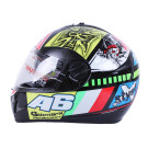 Helmet motorcycle integral MD-800 VIRTUE (black with color graphics A6, size L)