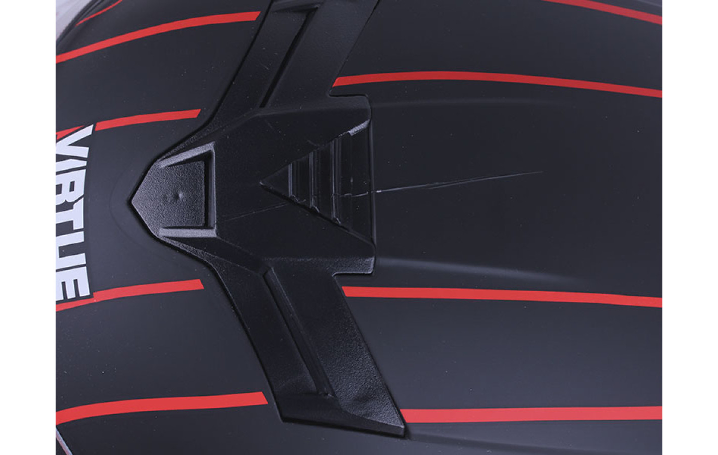 Шолом MD-803 чорний матовий з помаранчевим size M - VIRTUE УЦІНКА