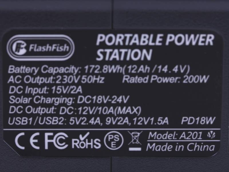 Портативная зарядная станция A201 FlashFish 48000mAh 200W
