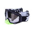 Шлем мотоциклетный кроссовый MD-911 VIRTUE (черный с цветной графикой, size S) с очками