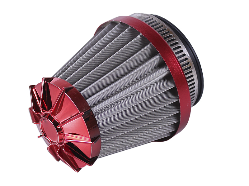 Фильтр нулевой KM YBX 48-50/35/28 мм, прямой АМ, красный