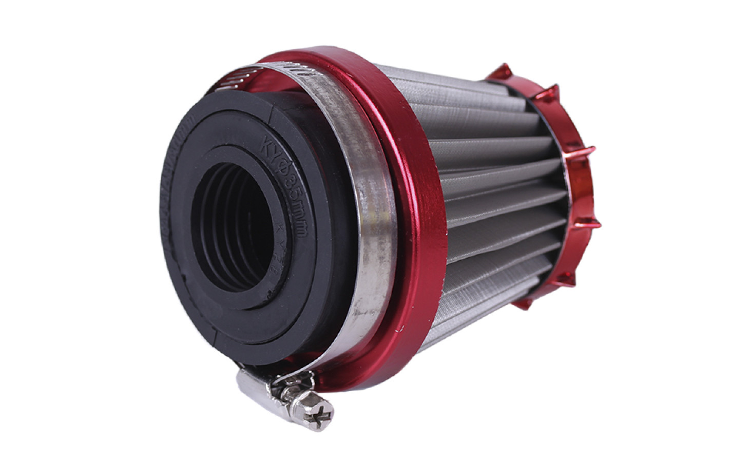 Фільтр нульовий KM червоний 48-50/35/28 мм прямий - АМ YBX