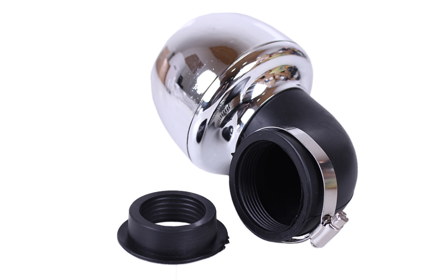 Фильтр нулевой "Turbo" хром. Ø38 мм 90° - АМ - YBX