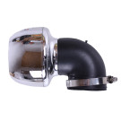 Фильтр нулевой "Turbo" хром. Ø38 мм 90° - АМ - YBX