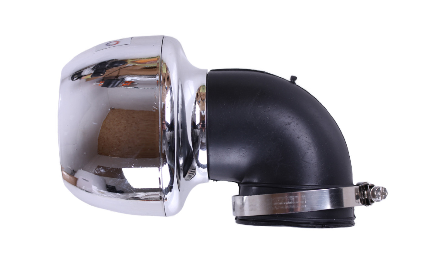 Фильтр нулевой "Turbo" хром. Ø38 мм 90° - АМ - YBX