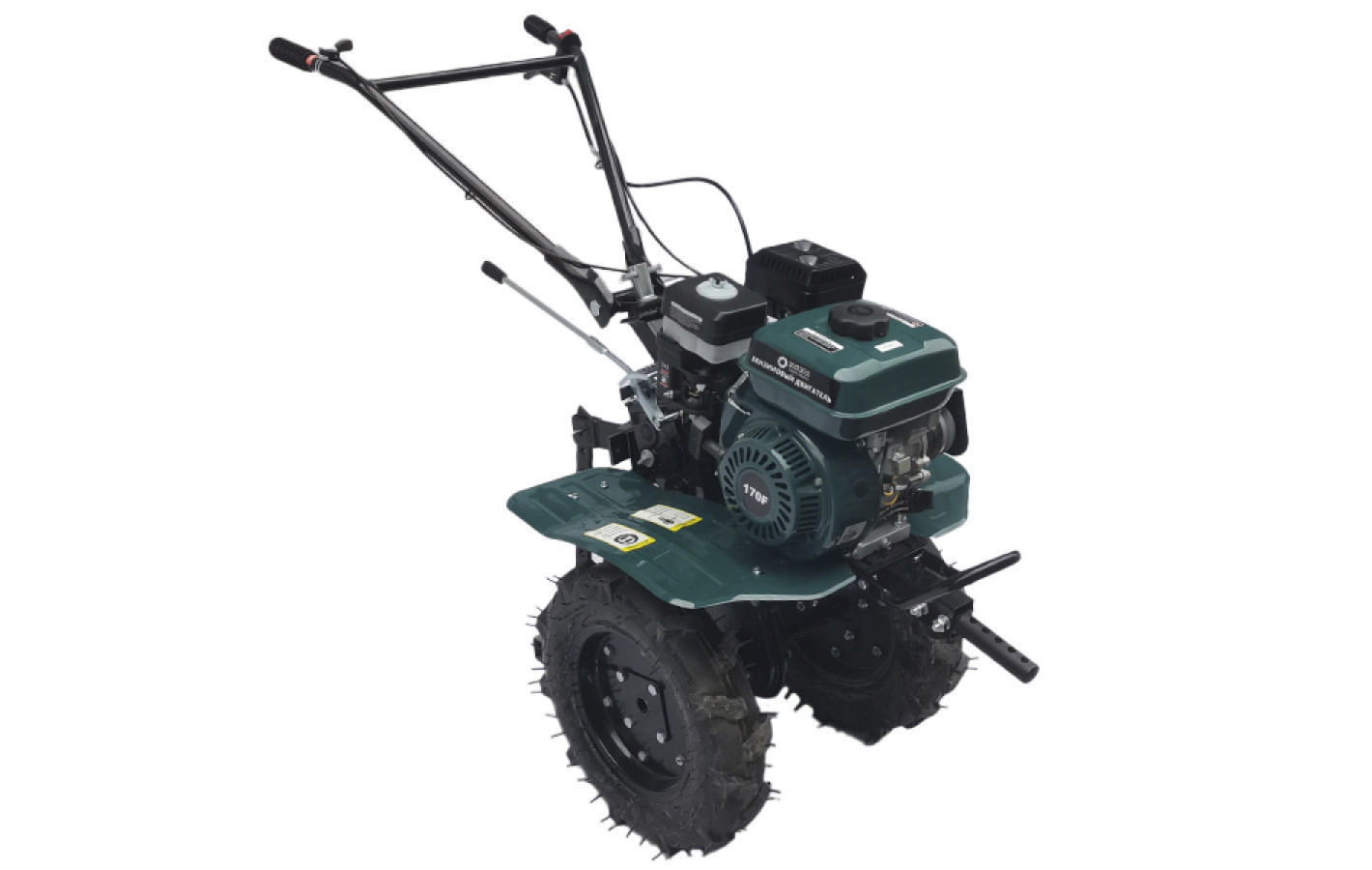 Мотоблок бензиновий MB-900-ZX TΛTΛ (ремінь), 10 колесо, двигун 170F (7 л.с.), GREEN