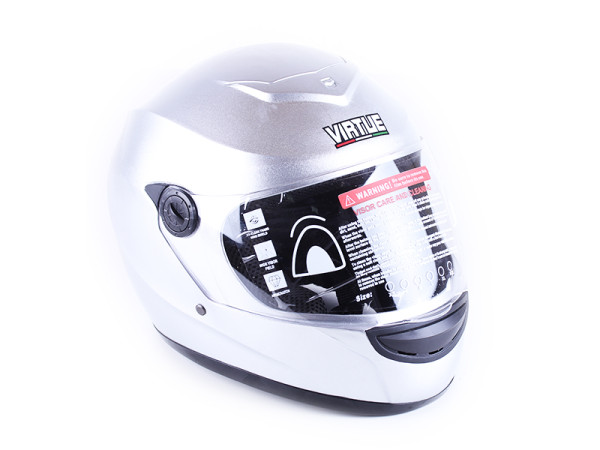 Шлем для мотоцикла, скутера MD-101B VIRTUE интеграл (серебристый металлик, size S)