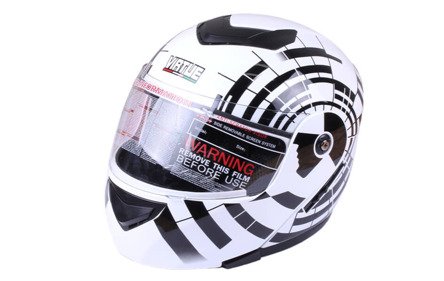 Шлем VIRTUE MD-903, зебра, size S УЦЕНКА