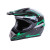 Шлем мотоциклетный кроссовый MD-905 VIRTUE (черно-зеленый, size S)