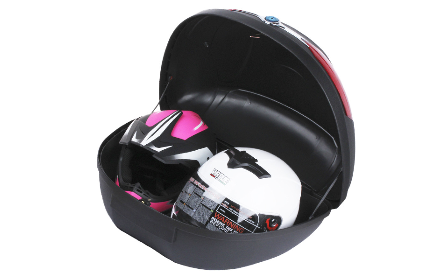 Кофр (багажник) для мотоцикла задний TΛTΛ YM-0818 (V-51L) 59.5×44×32 черный