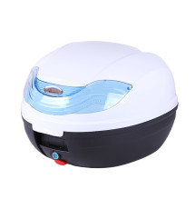 Кофр для мотоцикла задній TT AGRO MOTO YM-0815P (V-32L) 43×41×32 білий з чорним