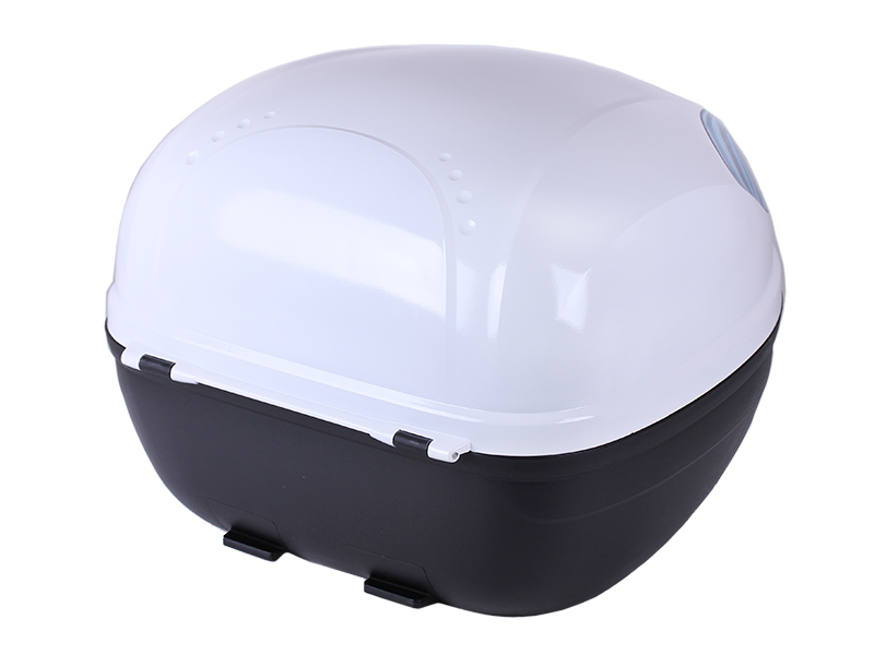 Кофр (багажник) для мотоцикла задний TT AGRO MOTO YM-0815P (V-32L) 43×41×32 белый с черным