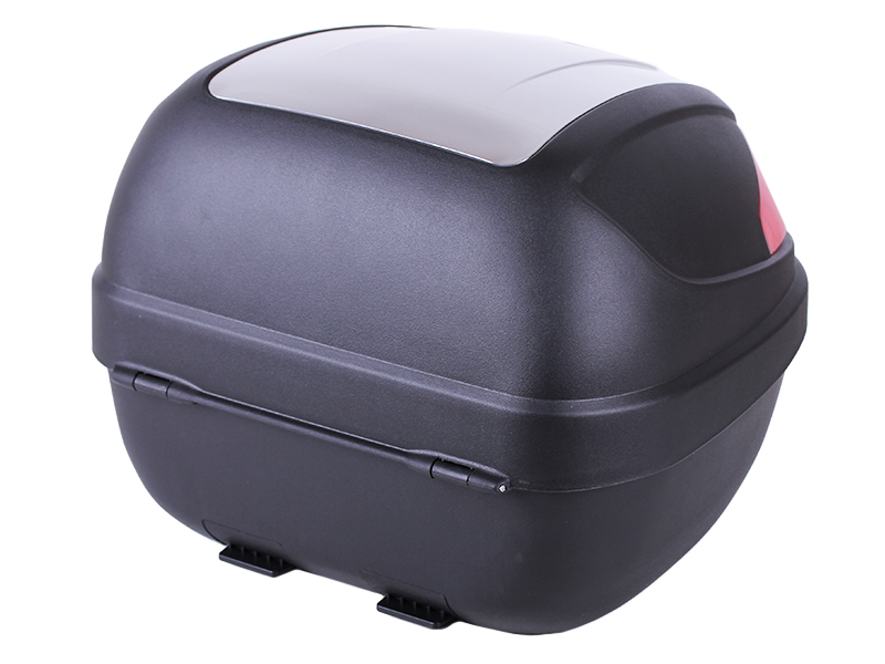 Кофр (багажник) для мотоцикла задній TT AGRO MOTO YM-0830 (V-30L) 41×41×32 чорний з червоним