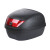 Кофр (багажник) для мотоцикла задній TT AGRO MOTO YM-0807 (V-28L) 39.5×39.5×30 чорний з червоним