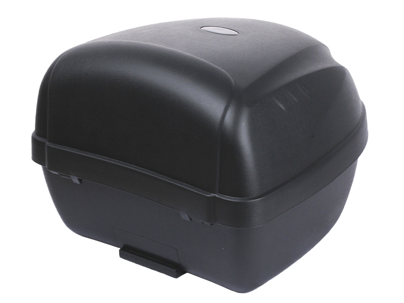 Кофр (багажник) для мотоцикла задній TT AGRO MOTO YM-0807 (V-28L) 39.5×39.5×30 чорний з червоним