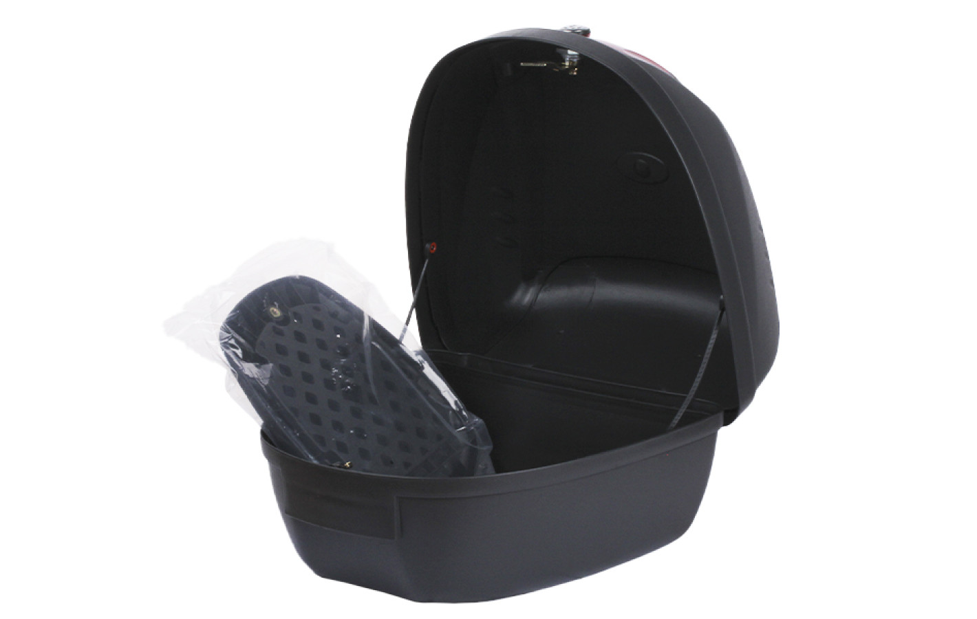 Кофр (багажник) для мотоцикла задний TΛTΛ YM-0807 (V-28L) 39.5×39.5×30 черный с красным