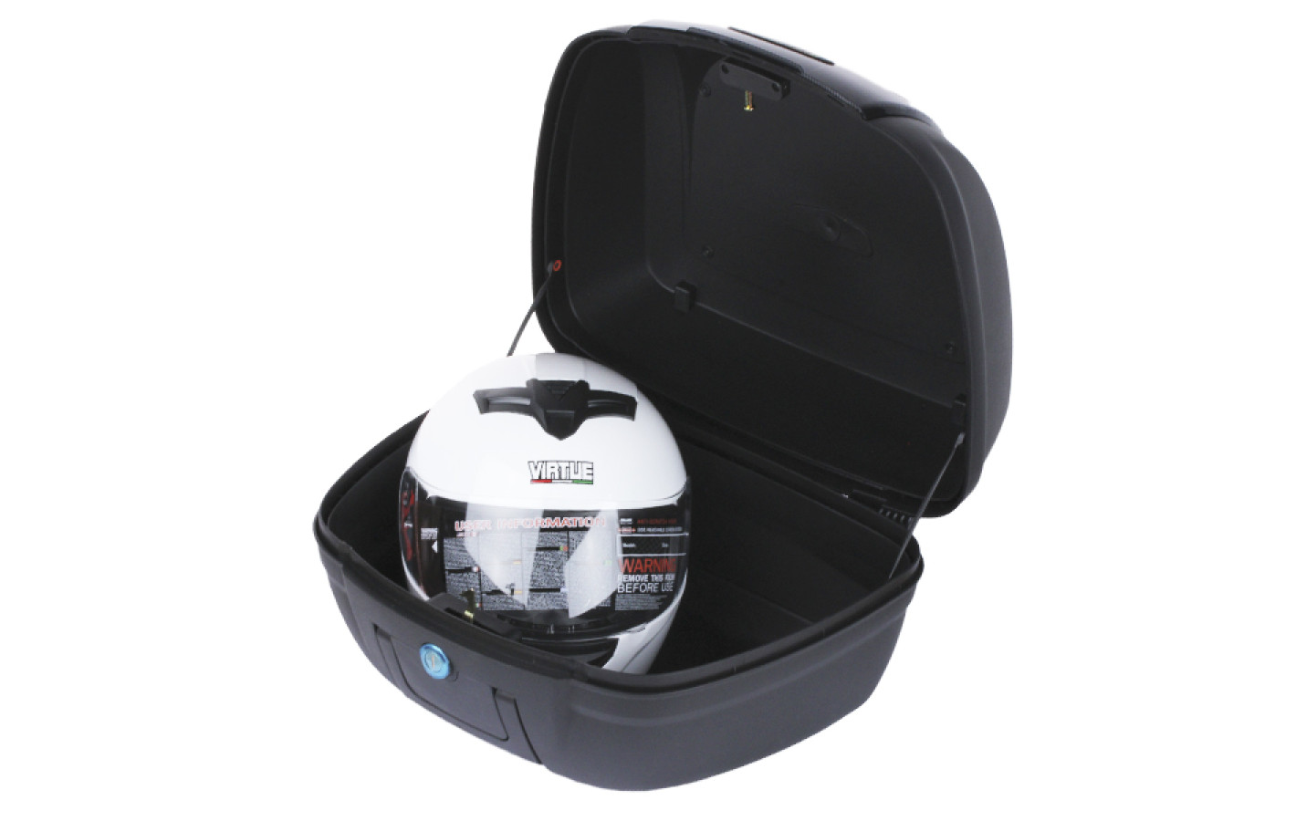 Кофр (багажник) для мотоцикла задний TT AGRO MOTO YM-0879 черный (V-40L) 48×42×30.5 черный