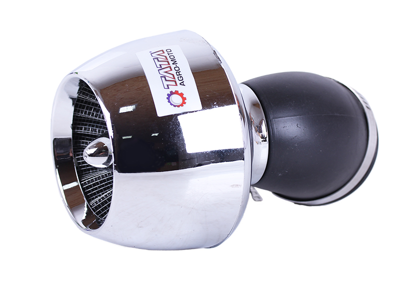 Фильтр нулевой Turbo TT AGRO MOTO на скутер, хром., Ø38 мм 45°