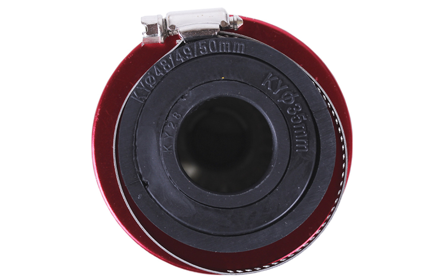 Фільтр нульовий KM червоний Ø48-50/35/28 мм прямий - АМ