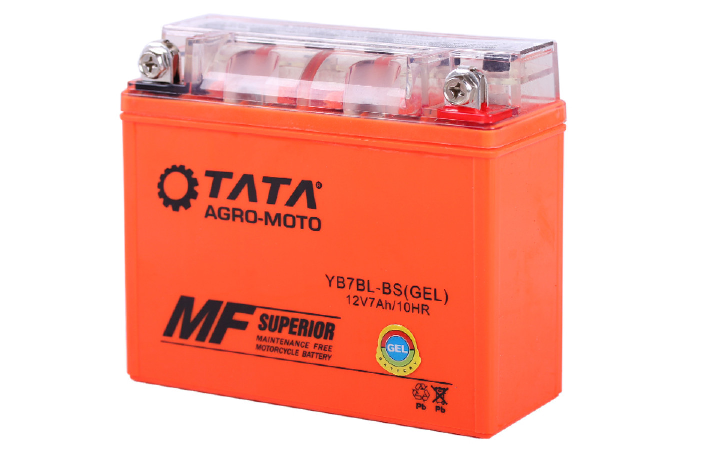Аккумулятор OUTDO YB7BL-BS гелевый,  7АH 148*60*128mm, оранжевый