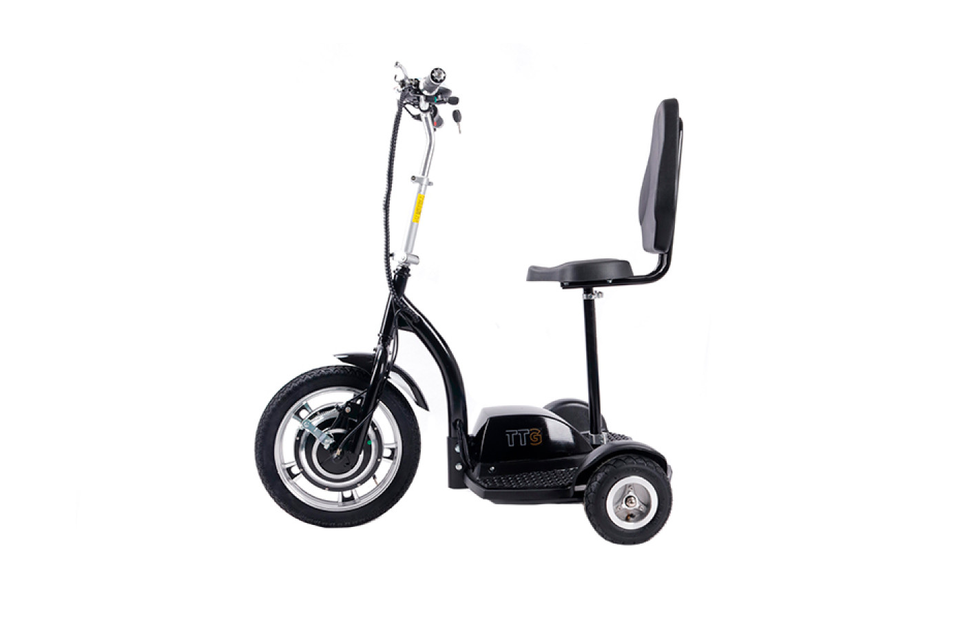 Электросамокат с сиденьем (сиденье - спинка) TTG T06-1 36V350W 12AH - SM 12AH черный