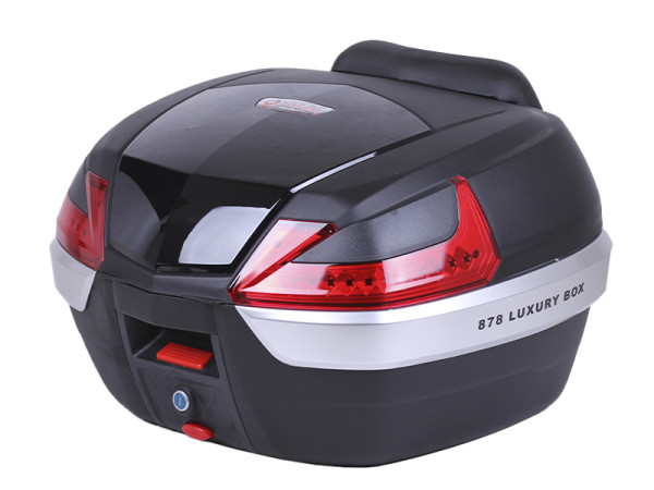 Кофр (багажник) для мотоцикла задній TT AGRO MOTO YM-0885 (V-47L) 58×46×34 чорний