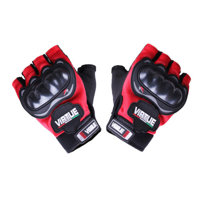 All-weather motorcycle gloves without fingers VIRTUE YM001-1..